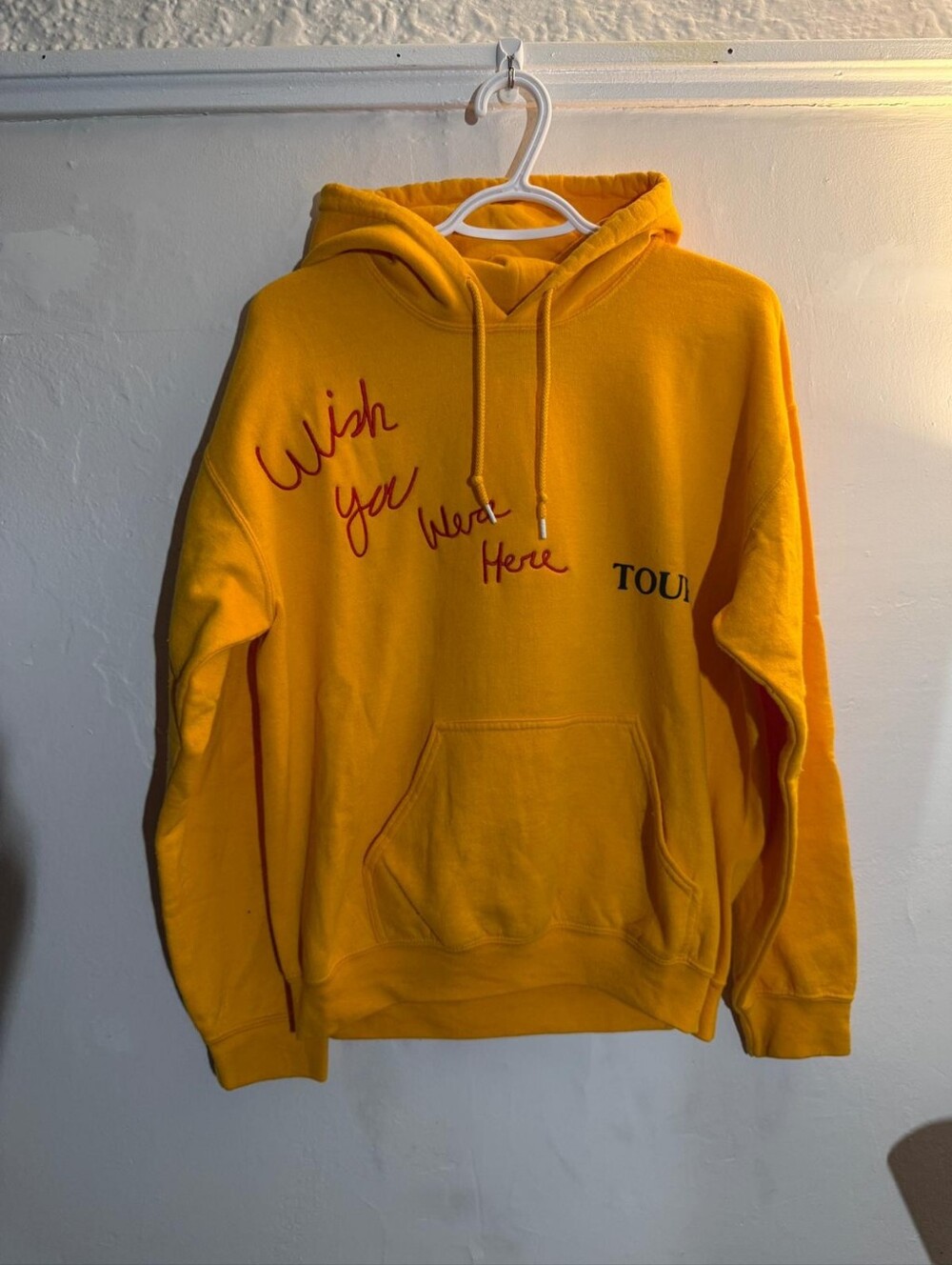 Astroworld Tour Hoody - Yellow "Wish You Were Here" (Sz S)